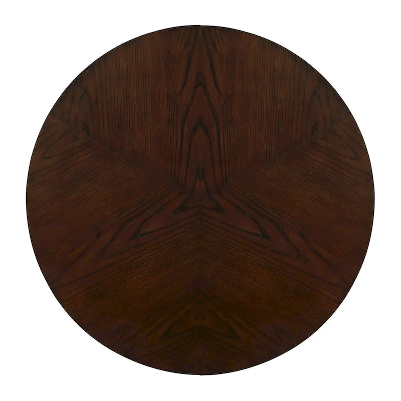 Round Wood Coffee Table — Mid-Century Farmhouse Style
