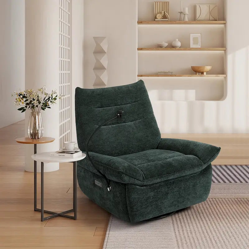 Power Recliner with Swivel, Glider & Wireless Charging