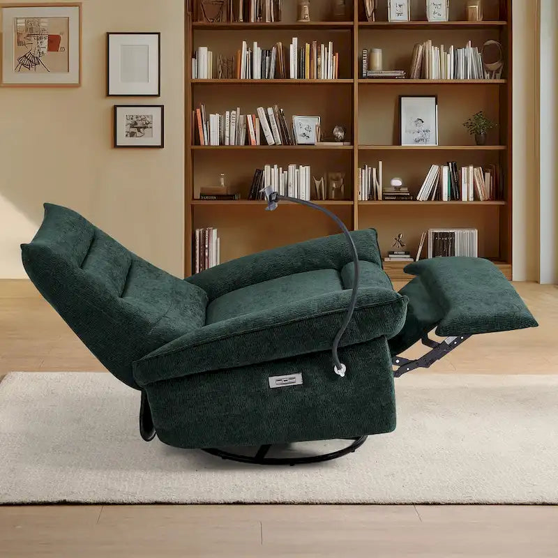 Power Recliner with Swivel, Glider & Wireless Charging