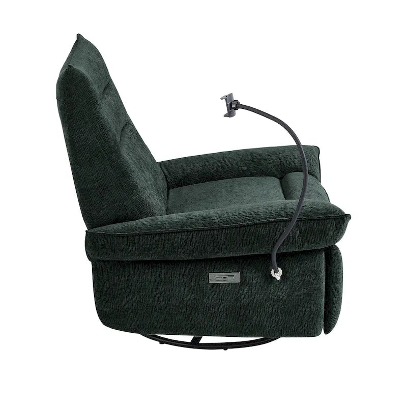 Power Recliner with Swivel, Glider & Wireless Charging