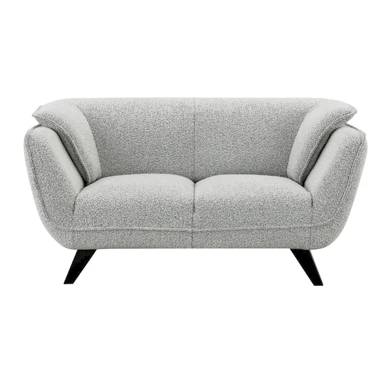 Boucle Loveseat with Pocket Coil Cushions