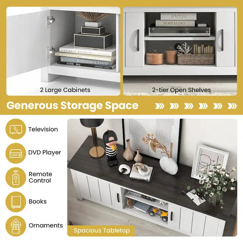 Farmhouse TV Stand for TVs up to 65"