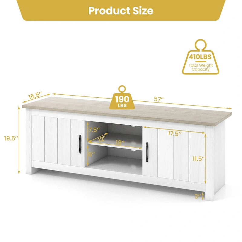 Farmhouse TV Stand for TVs up to 65"