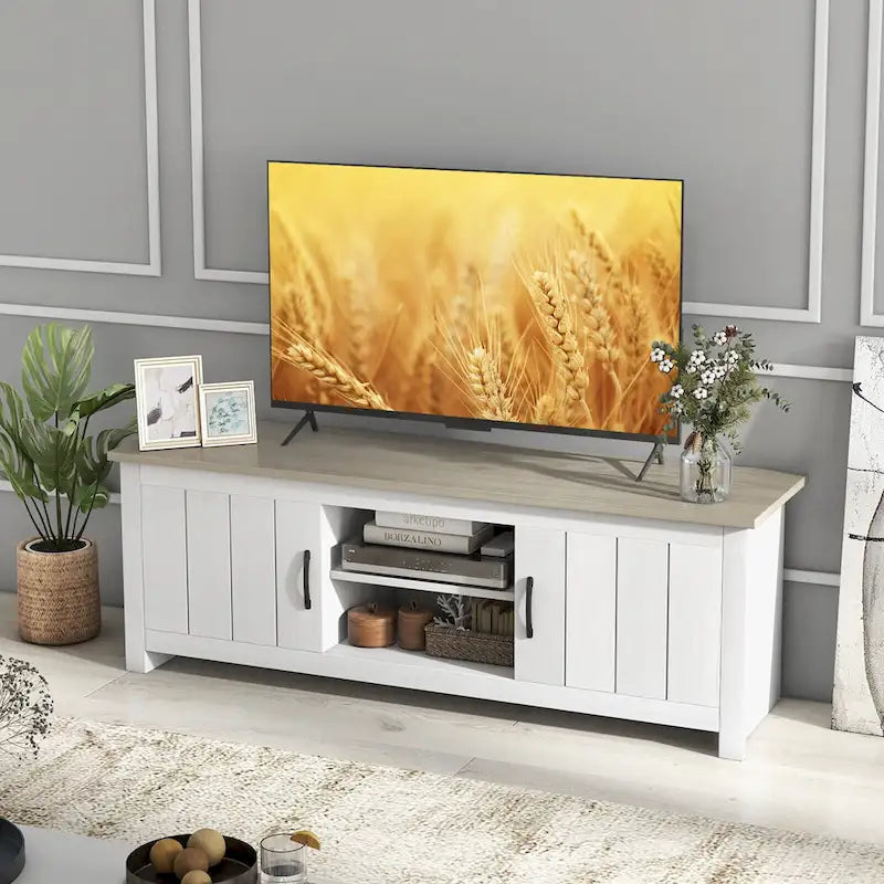Farmhouse TV Stand for TVs up to 65"