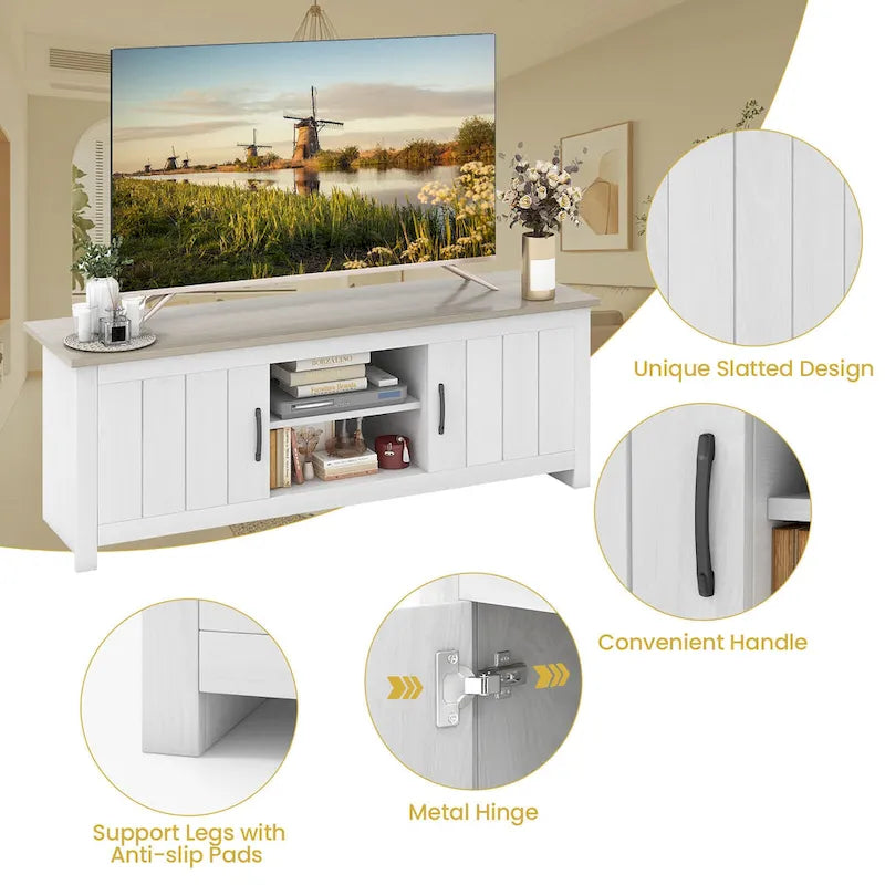 Farmhouse TV Stand for TVs up to 65"