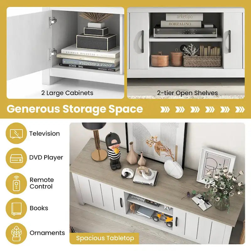 Farmhouse TV Stand for TVs up to 65"