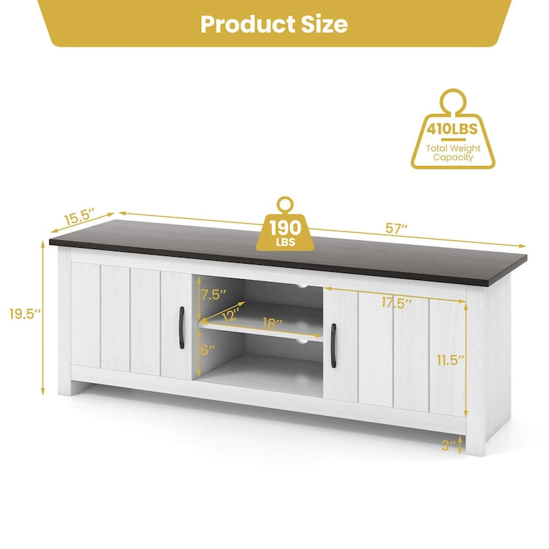 Farmhouse TV Stand for TVs up to 65"