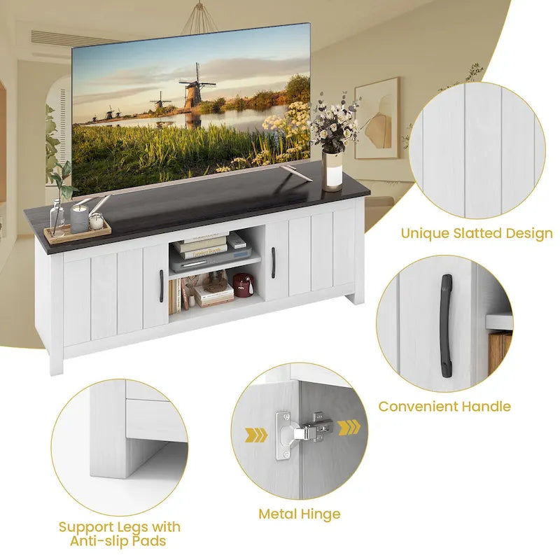 Farmhouse TV Stand for TVs up to 65"