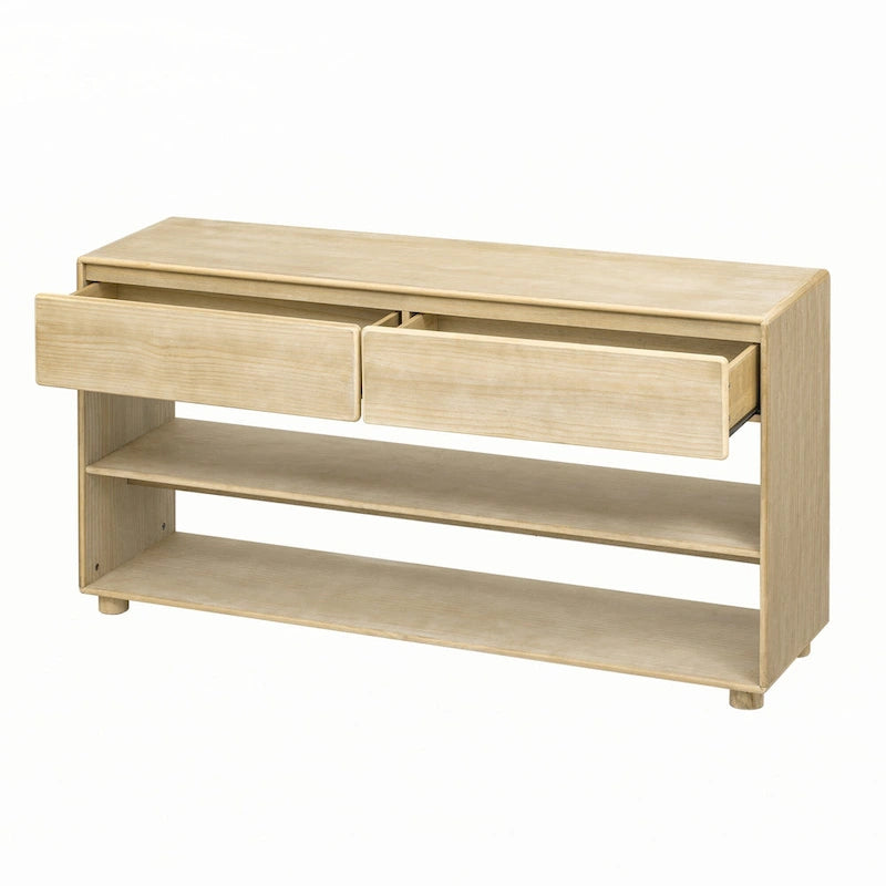 Console Table with 2 Drawers & 2 Shelves