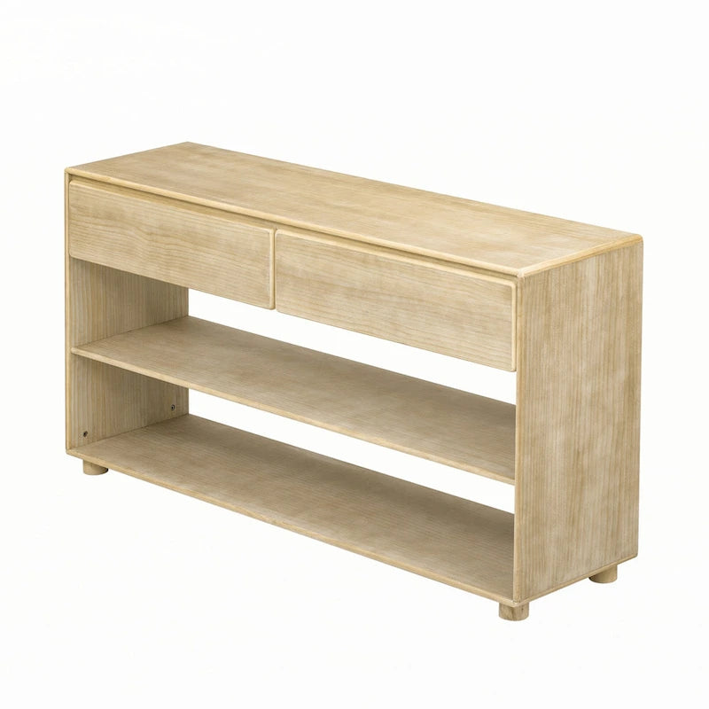 Console Table with 2 Drawers & 2 Shelves