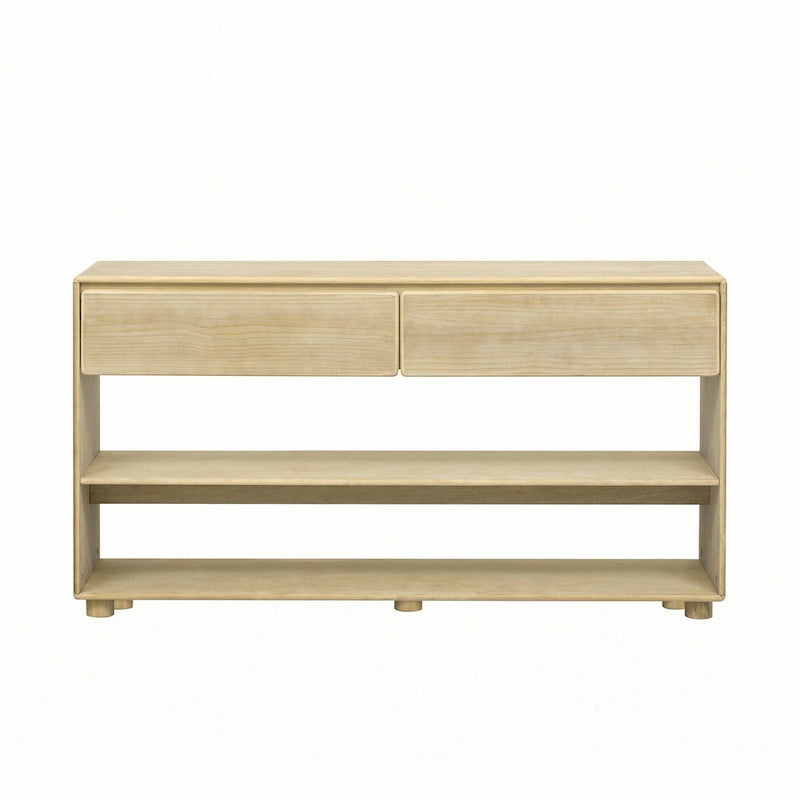 Console Table with 2 Drawers & 2 Shelves