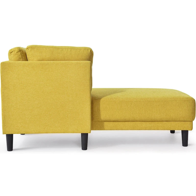 65 Linen Corner Chaise Lounge
