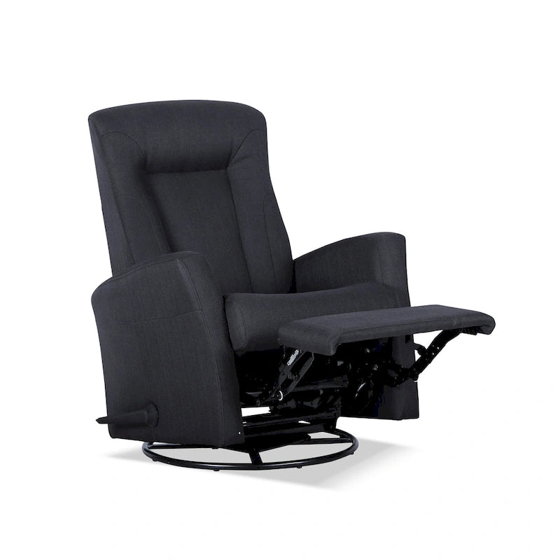 Swivel Glider Recliner Chair with Full Chaise Pad