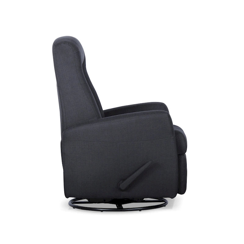 Swivel Glider Recliner Chair with Full Chaise Pad