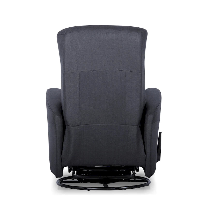 Swivel Glider Recliner Chair with Full Chaise Pad