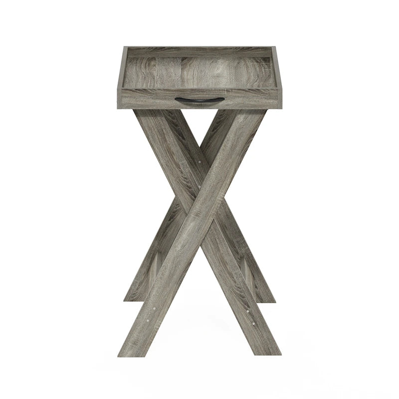 Side Table with Removable Serving Tray Top