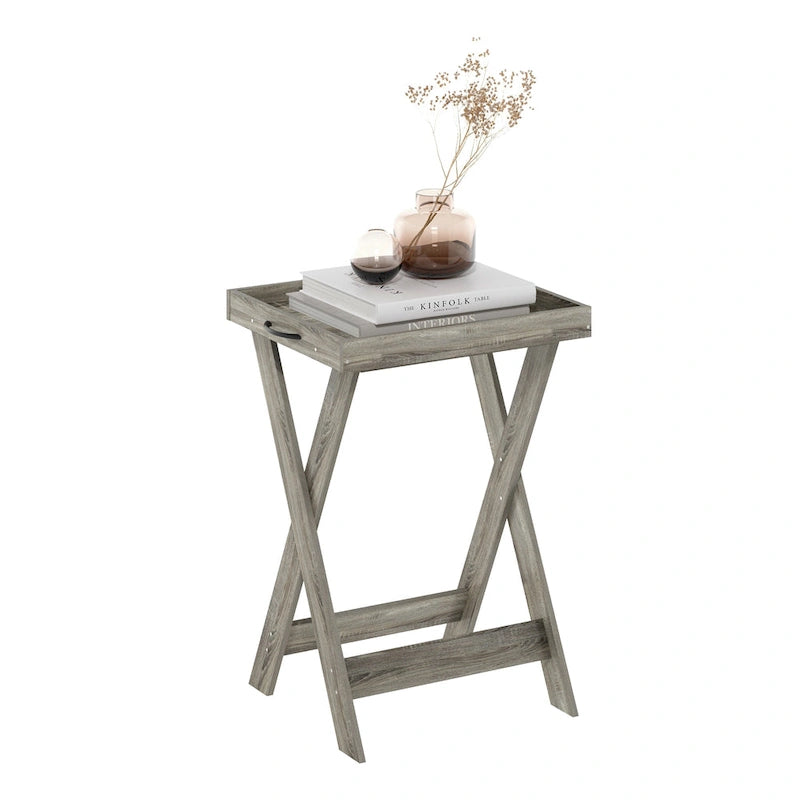 Side Table with Removable Serving Tray Top