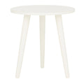 Round Pine Wood Accent Table