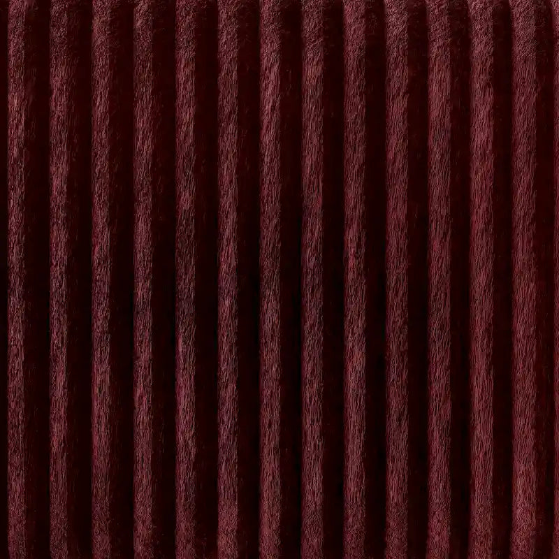 Mid-Century Modern Velvet Loveseat with Pleated Design & Square Armrests
