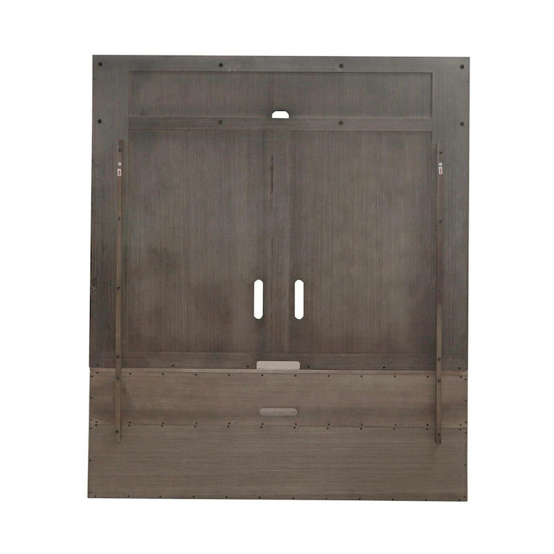 TV Console & Floating Entertainment Deck with Drawers — Burnished Beige