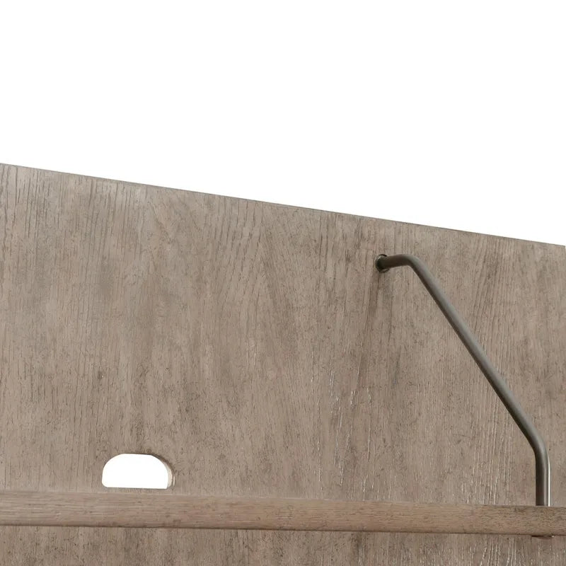 TV Console & Floating Entertainment Deck with Drawers — Burnished Beige