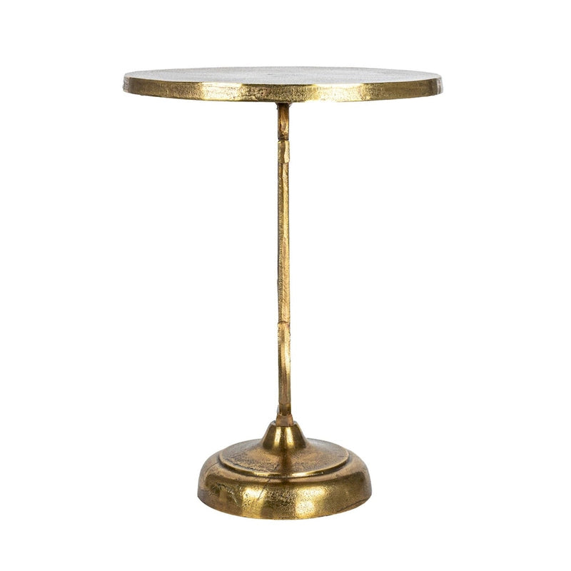 Cast Iron Accent Table with Anchor Base — Gold