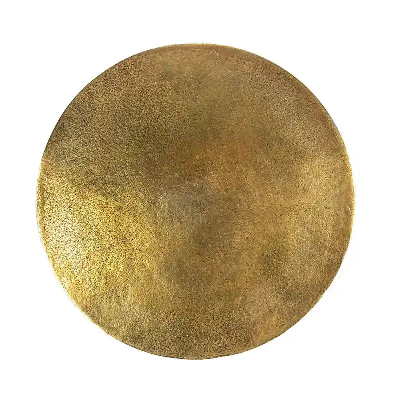 Cast Iron Accent Table with Anchor Base — Gold