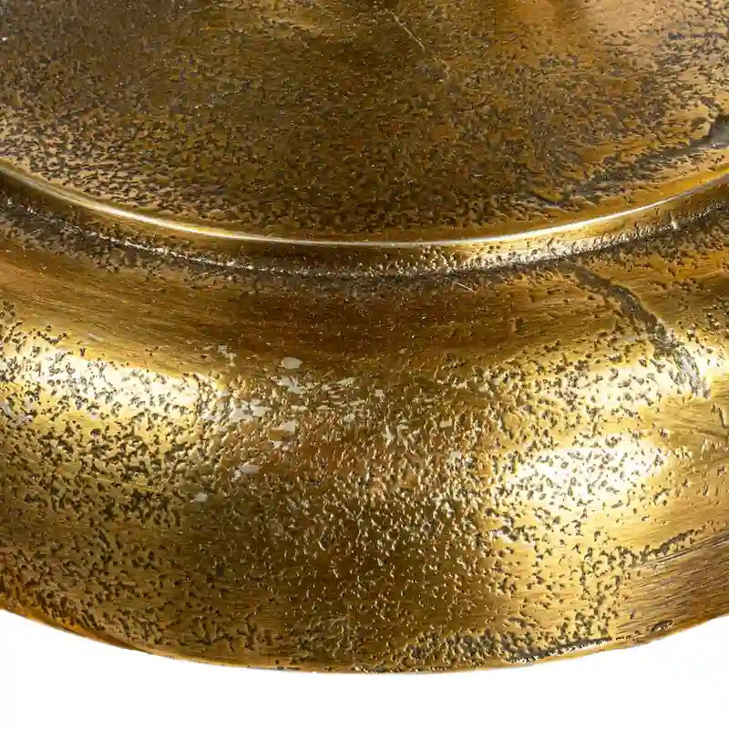 Cast Iron Accent Table with Anchor Base — Gold