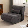 Granulated Velvet Recliner Lounge Chair with Lumbar Cushion