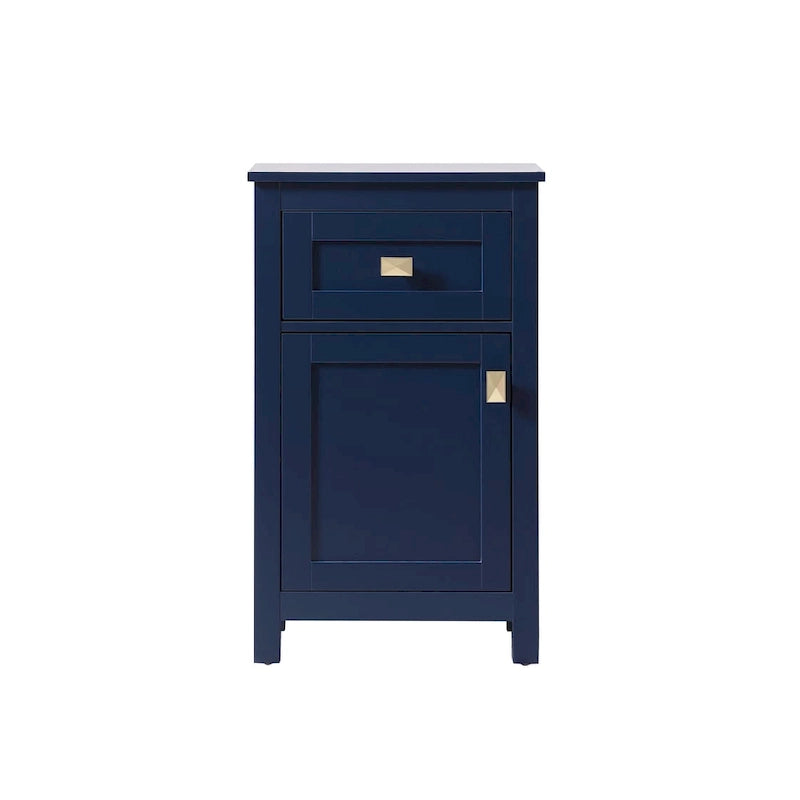 Freestanding Bathroom Storage Cabinet with Drawer & Soft-Close Door
