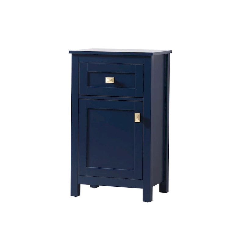 Freestanding Bathroom Storage Cabinet with Drawer & Soft-Close Door
