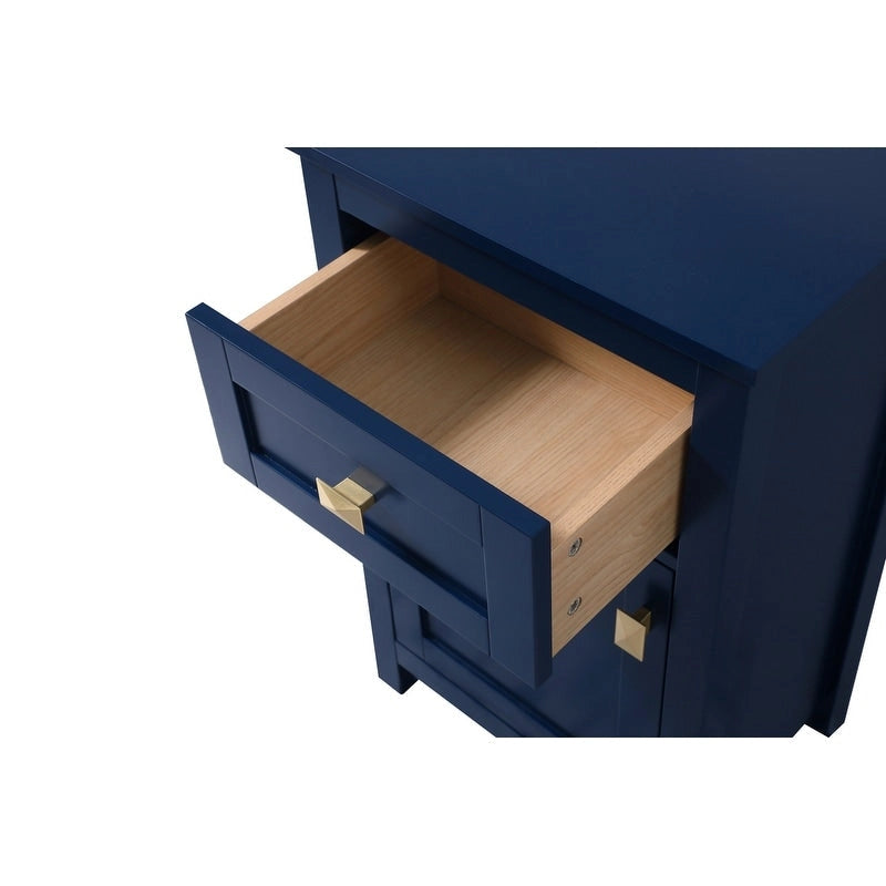 Freestanding Bathroom Storage Cabinet with Drawer & Soft-Close Door