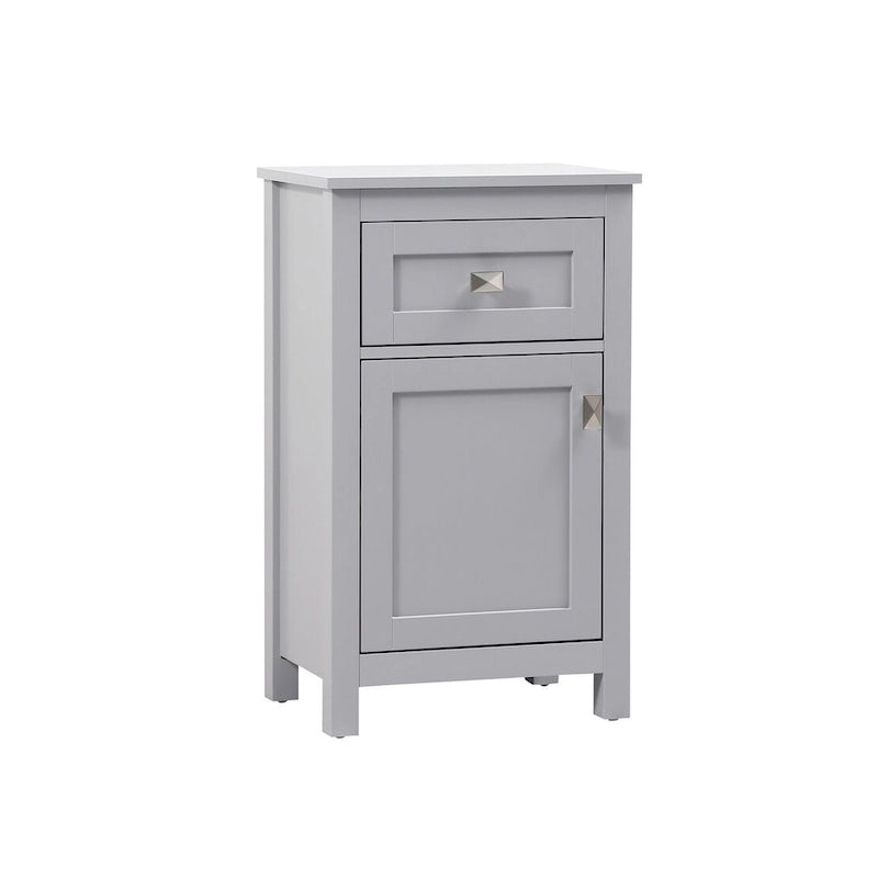 Freestanding Bathroom Storage Cabinet with Drawer & Soft-Close Door