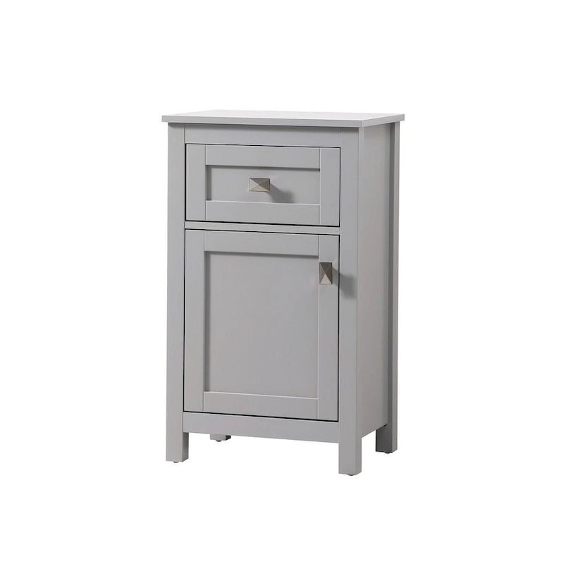 Freestanding Bathroom Storage Cabinet with Drawer & Soft-Close Door