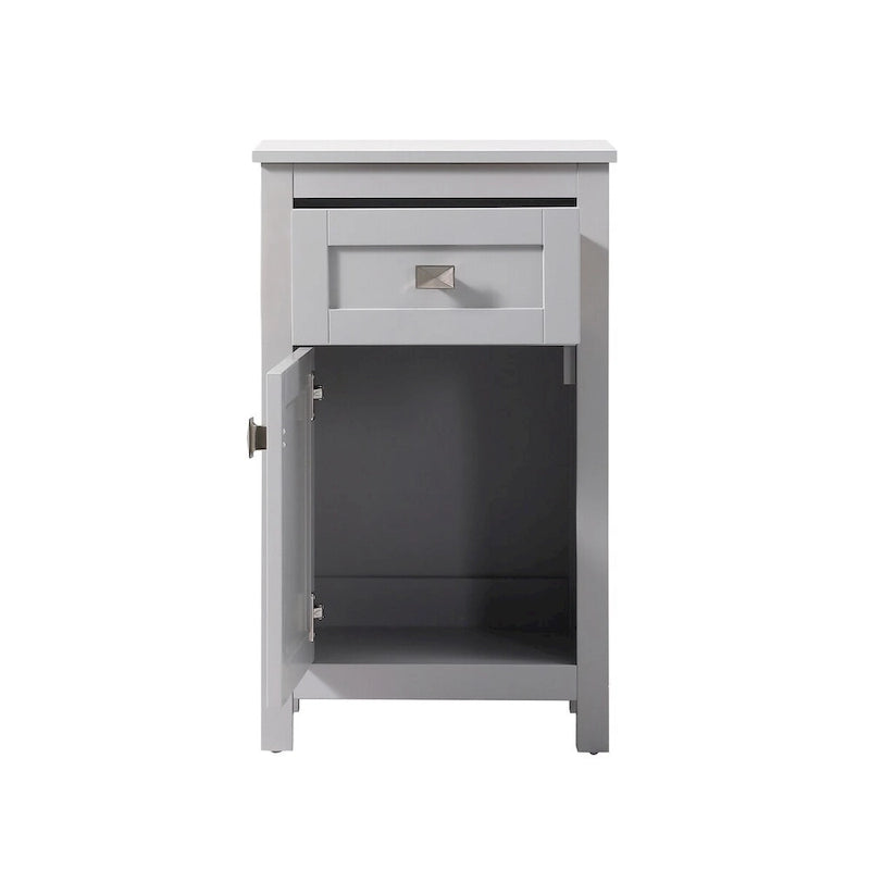 Freestanding Bathroom Storage Cabinet with Drawer & Soft-Close Door