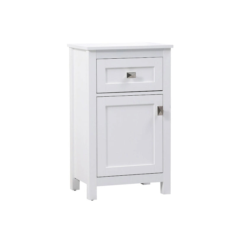 Freestanding Bathroom Storage Cabinet with Drawer & Soft-Close Door