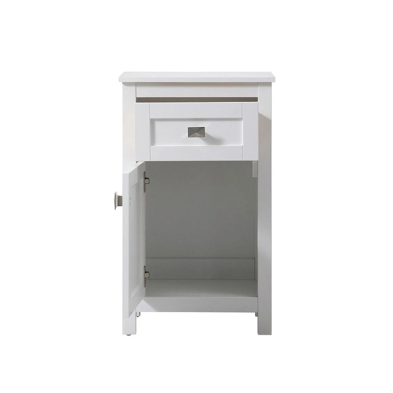 Freestanding Bathroom Storage Cabinet with Drawer & Soft-Close Door
