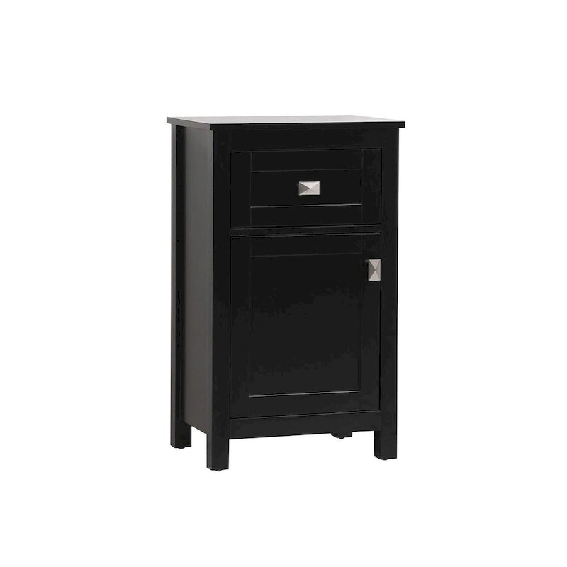 Freestanding Bathroom Storage Cabinet with Drawer & Soft-Close Door