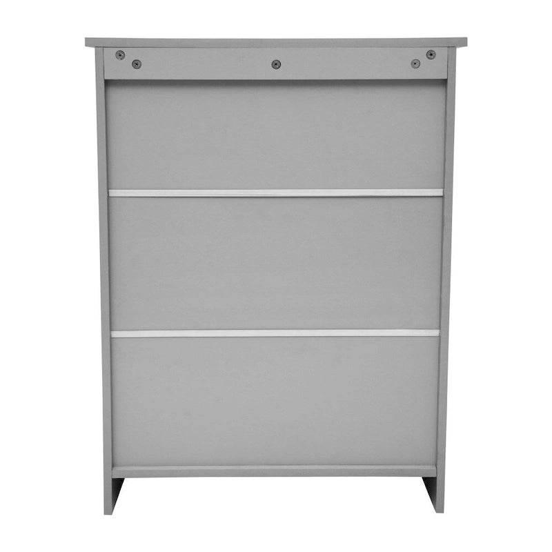Freestanding Bathroom Storage Cabinet with Open Shelf & Magnetic-Close Doors