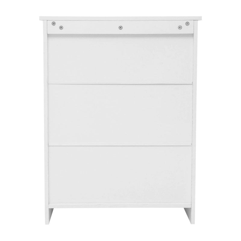 Freestanding Bathroom Storage Cabinet with Open Shelf & Magnetic-Close Doors