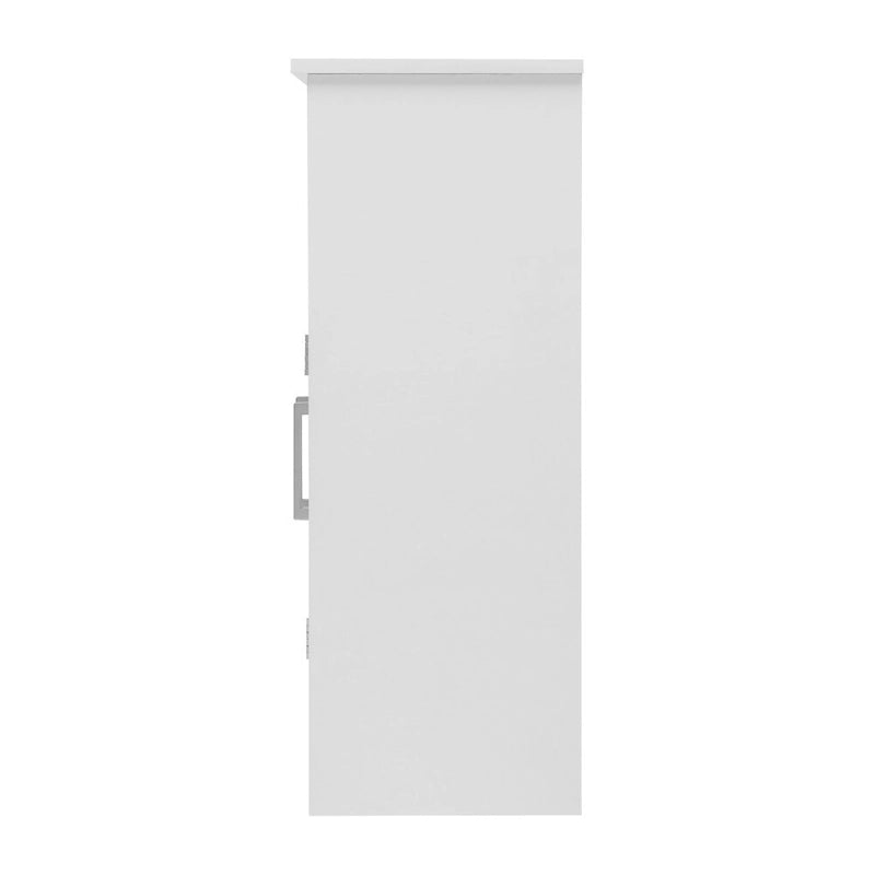 Freestanding Bathroom Storage Cabinet with Open Shelf & Magnetic-Close Doors